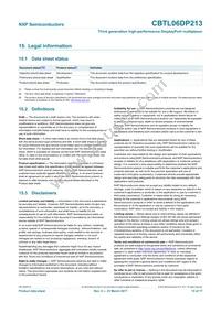 CBTL06DP213EE Datasheet Page 15