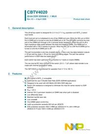 CBTV4020EE/G Datasheet Cover