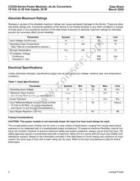 CC030C-M Datasheet Page 2