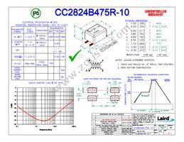 CC2824B475R-10 Datasheet Cover