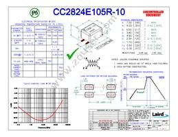 CC2824E105R-10 Datasheet Cover