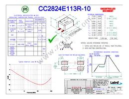 CC2824E113R-10 Datasheet Cover