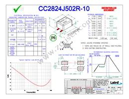 CC2824J502R-10 Datasheet Cover
