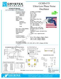 CCHD-575-20-125.000 Datasheet Page 2