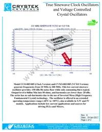 CCO-083-200.000 Datasheet Cover