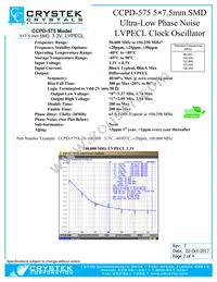 CCPD-575X-20-125.000 Datasheet Page 2