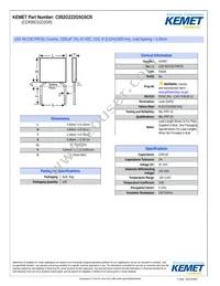 CCR05CG222GR Datasheet Cover