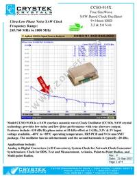 CCSO-914X-250.000 Datasheet Cover