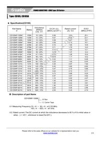 CD105NP-101KC Datasheet Page 2