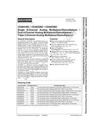 CD4053BCMX Datasheet Cover