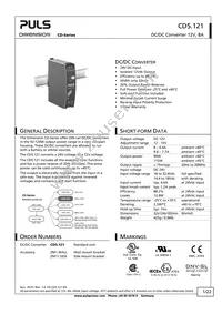 CD5.121 Datasheet Cover