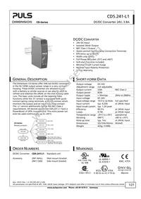 CD5.241-L1 Datasheet Cover