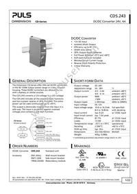 CD5.243 Datasheet Cover