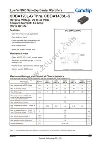CDBA120LL-G Datasheet Cover
