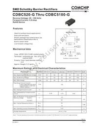 CDBC580-G Datasheet Cover