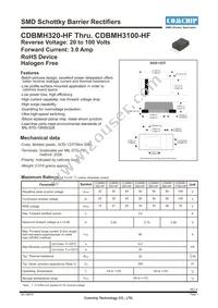 CDBMH340-G Datasheet Cover