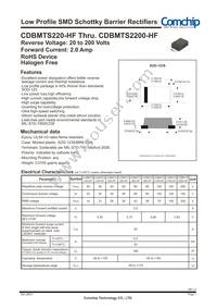 CDBMTS280-HF Datasheet Cover