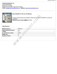 CDC65-12 Datasheet Cover