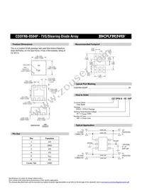 CDDFN6-0504P Datasheet Page 2