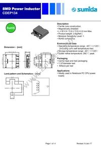 CDEP134NP-2R5MC Datasheet Cover