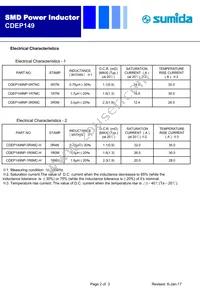 CDEP149NP-3R0MC Datasheet Page 2
