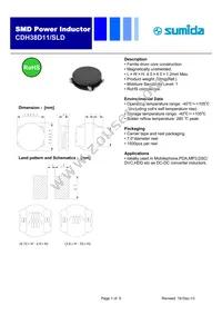 CDH38D11SLDNP-R72MC Datasheet Cover