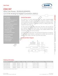 CDK1307DILP40 Datasheet Cover