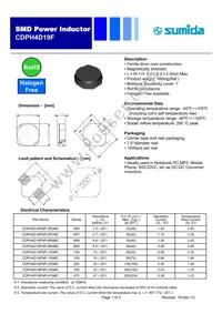 CDPH4D19FNP-8R0MC Datasheet Cover