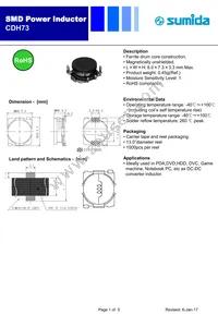 CDPH73NP-330NC Datasheet Cover