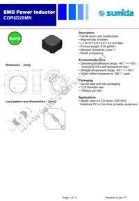 CDR6D28MNNP-820NC Datasheet Cover