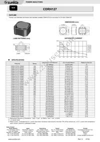 CDRH127/LD-821MC Datasheet Cover