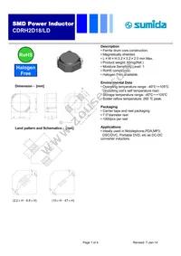 CDRH2D18/LDNP-330NC Datasheet Cover