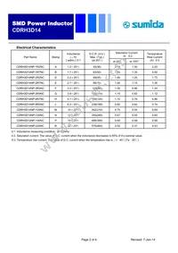 CDRH3D14NP-8R2NC Datasheet Page 2