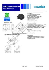 CDRH3D16/LDNP-8R2NC Datasheet Cover