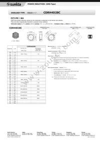 CDRH4D28C-4R7NC Datasheet Cover