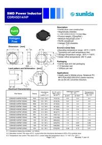 CDRH5D14HPNP-R90NC Datasheet Cover