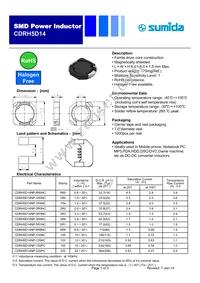 CDRH5D14NP-R60NC Datasheet Cover