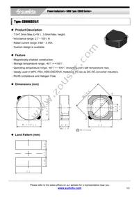 CDRH6D28EHF-5R6NC Datasheet Cover