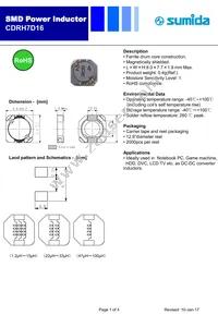 CDRH7D16NP-150MC Datasheet Cover