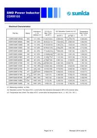 CDRR105NP-5R6MC Datasheet Page 2
