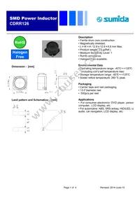 CDRR126NP-150MC Datasheet Cover