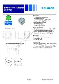 CDRR128NP-330MC Datasheet Cover