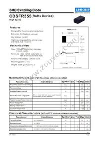 CDSFR355 Datasheet Cover