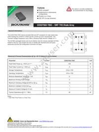 CDSOT563-T05C Datasheet Cover