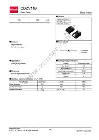 CDZVT2R11B Datasheet Cover