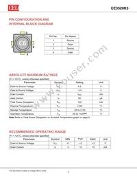 CE3520K3 Datasheet Page 2