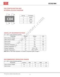 CE3521M4 Datasheet Page 2