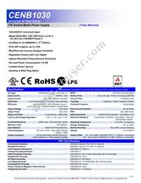 CENB1030A4865Q01 Datasheet Cover
