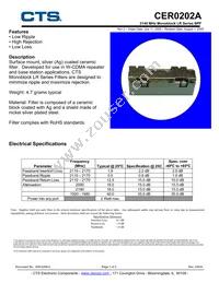 CER0202A Datasheet Cover