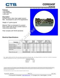 CER0245F Datasheet Cover